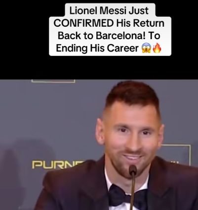 Lionel Messi Confirms Stunning Return to Barcelona to End His Career - footballnews90