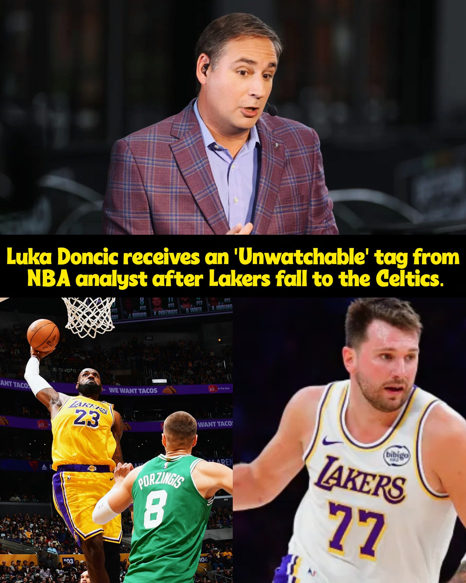 NBA analyst labels Luka Doncic as 'Unwatchable' following Lakers ...