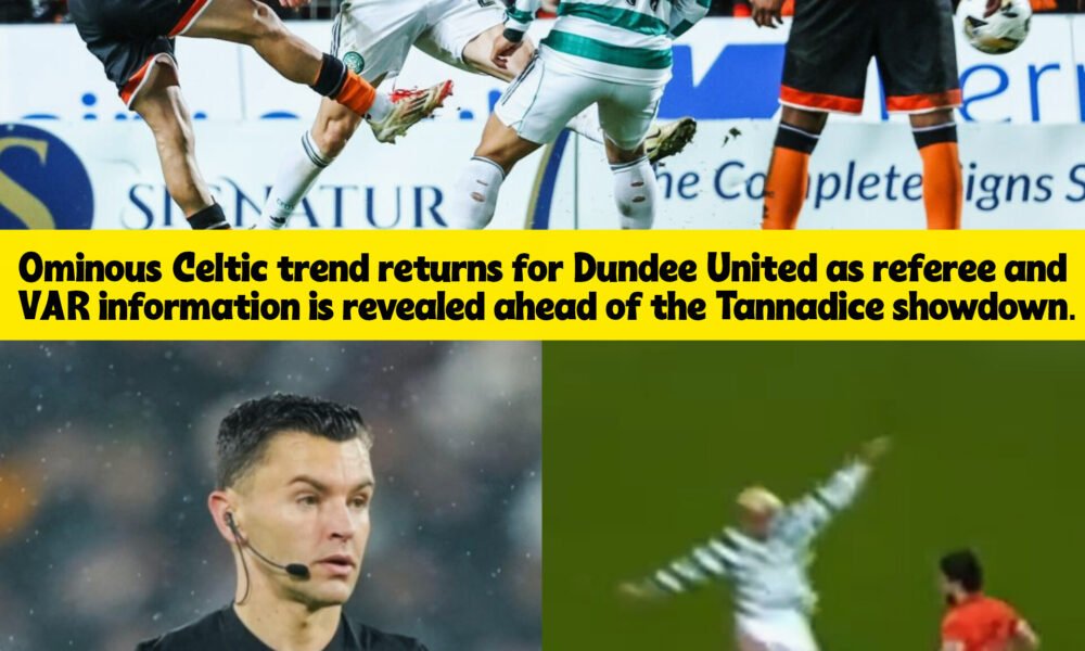 Intimidating Pattern Dundee United confronts Celtic's intimidating pattern as referee and ...